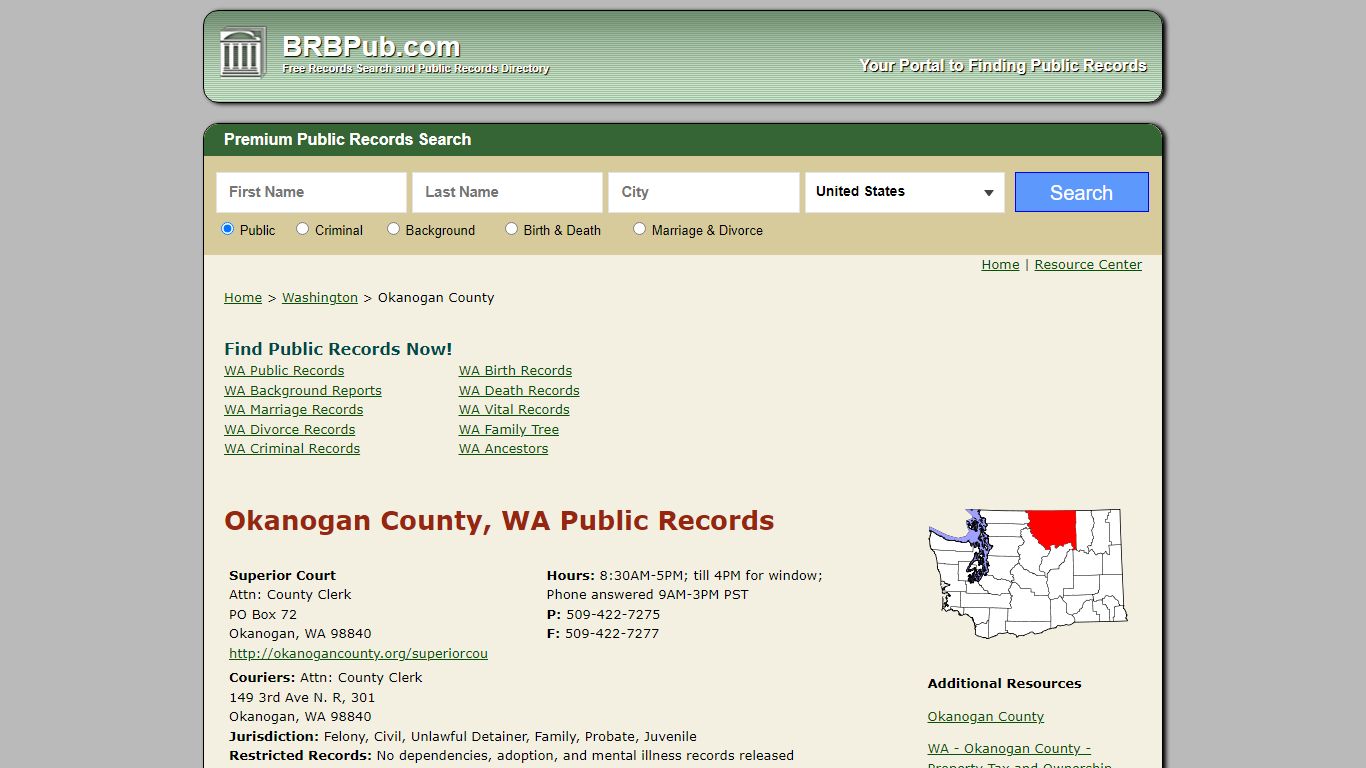 Okanogan County Public Records | Search Washington ...